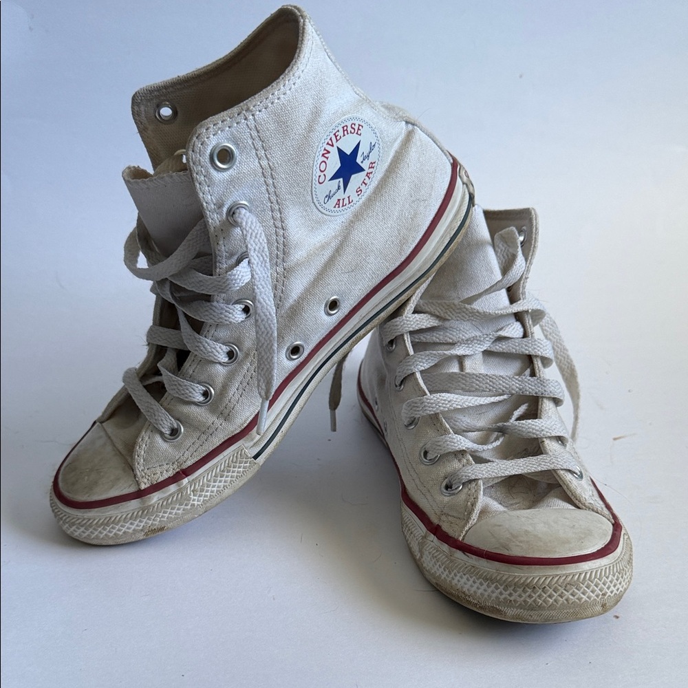 Converse All Star White Canvas Youth High-Tops